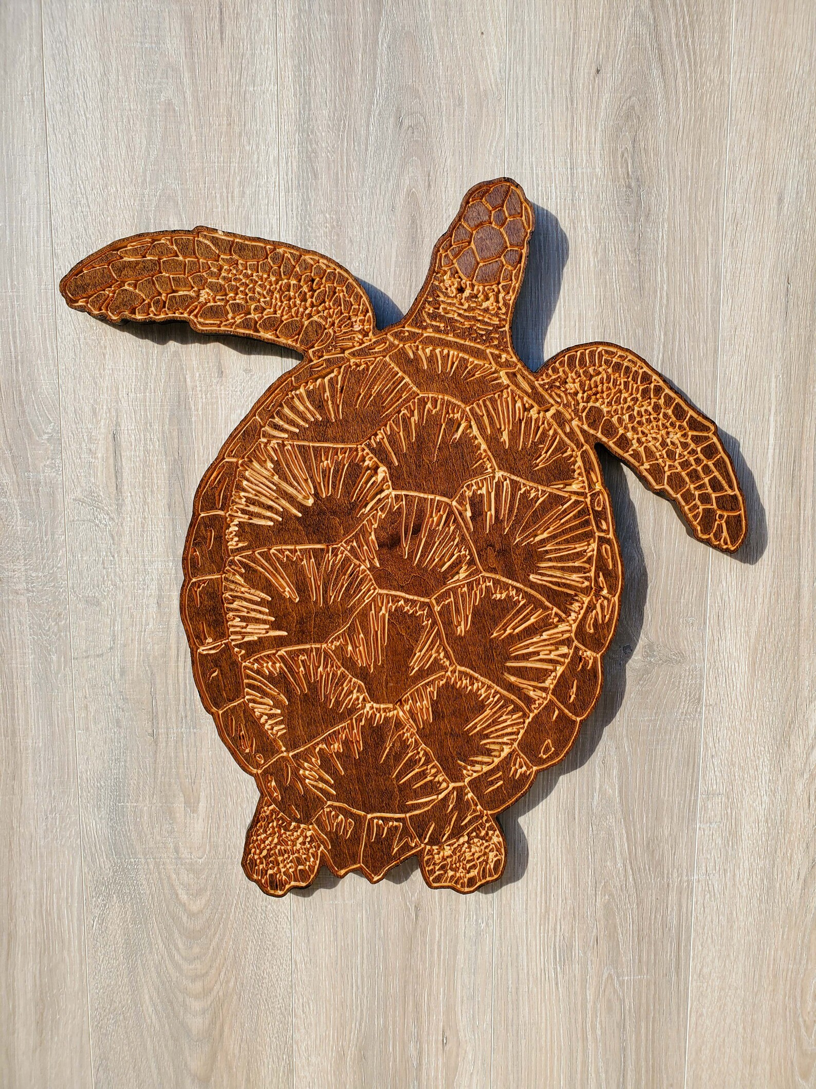Sea Turtle Wood Carving Wall Art Decoration. BABY Sea Turtle | Etsy