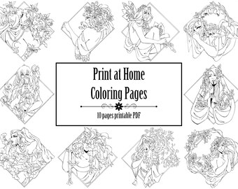 Inktober Coloring Pages [PDF]