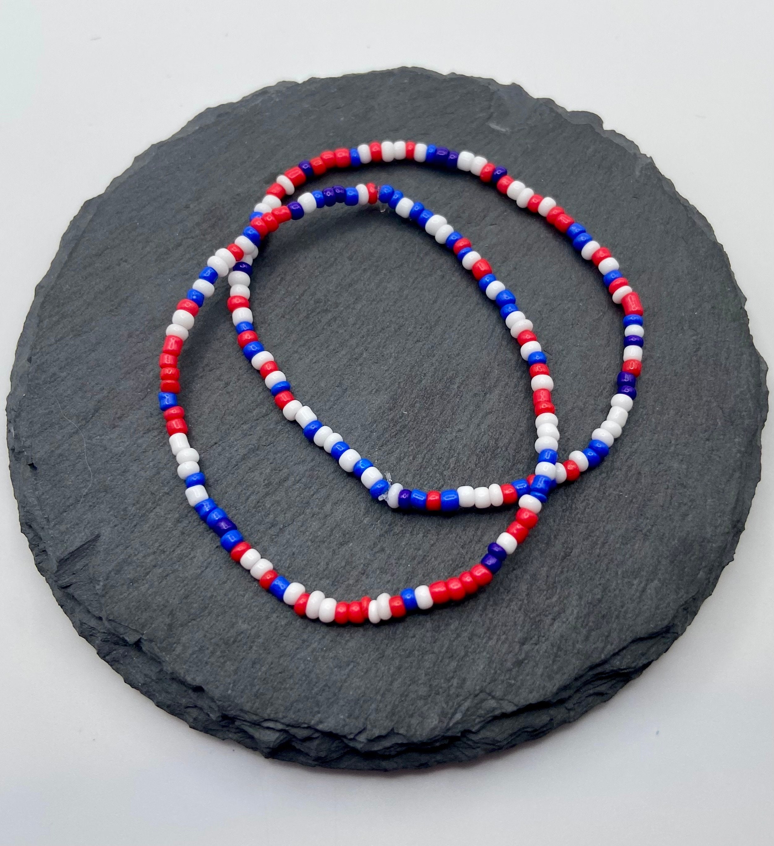 Set 4 Braccialetti Con Perline Per Il 4 Luglio – Rosso, Bianco E Blu, String Clay, Gioielli Patriottici Per Donne E Uomini, Regalo Festa Indipendenza - 5