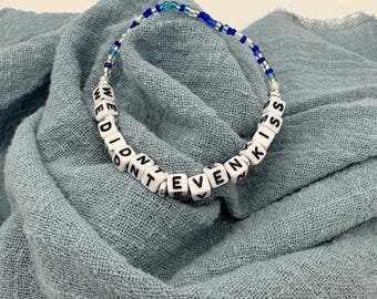 Heated Rivalry Inspired Bracelet | We Didn’t Even Kiss | Booktok Gift | Hockey Romance | LGBTQ Gift | Pride Jewelry | MlM Gift