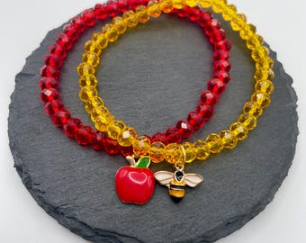 Rosh Hashanah Bracelet Set | Jewish New Year Gift | Rosh Hashanah Gift | Jewish Jewelry | Jewish Holiday Gift | Jewish Gift | Judaica