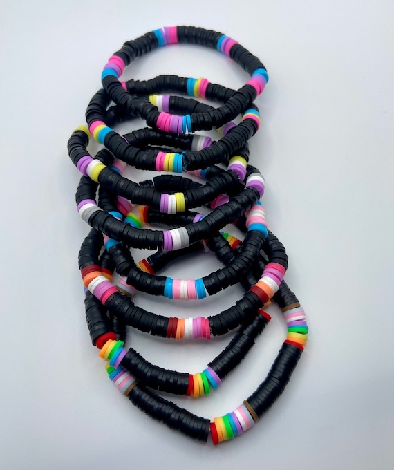 Bracelet Agender En Satin Imperméable - Accessoire Fait Main LGBTQIA+, Unisexe, Coloré | Idée Cadeau Fierté Et Solidarité - 10