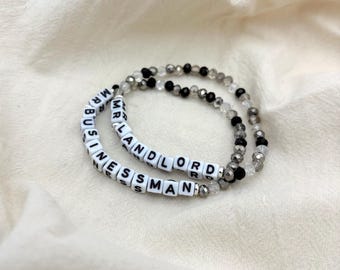 Heated Rivalry Inspired Bracelet | Booktok Gift | Mr Landlord | Mr Businessman | Hockey Romance | LGBTQ Gift | Pride Jewelry