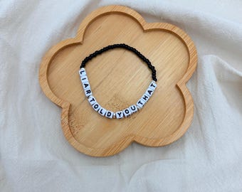 Heated Rivalry Inspired Bracelet | Liar Told You That Bracelet | Booktok Gift | Hockey Romance | LGBTQ Gift | Pride Jewelry | MlM Gift