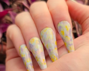 Pastel Marble Press on Nails/Pastel Marble Nails/Pastel Press on Nails/Pastel Nails/Marble Press on Nails/Marble Nails/Pastel Color Nails