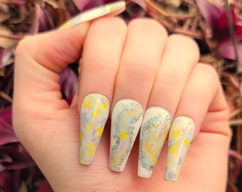 Pastel Marble Press on Nail/Pastel Marble Nails/Marble Press on Nails/Marble Nails/Pastel Color Marble Press on Nails/Pastel Color Nails