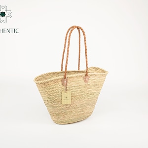 Mothentic Natural Baskets Flechtleder Langgriff