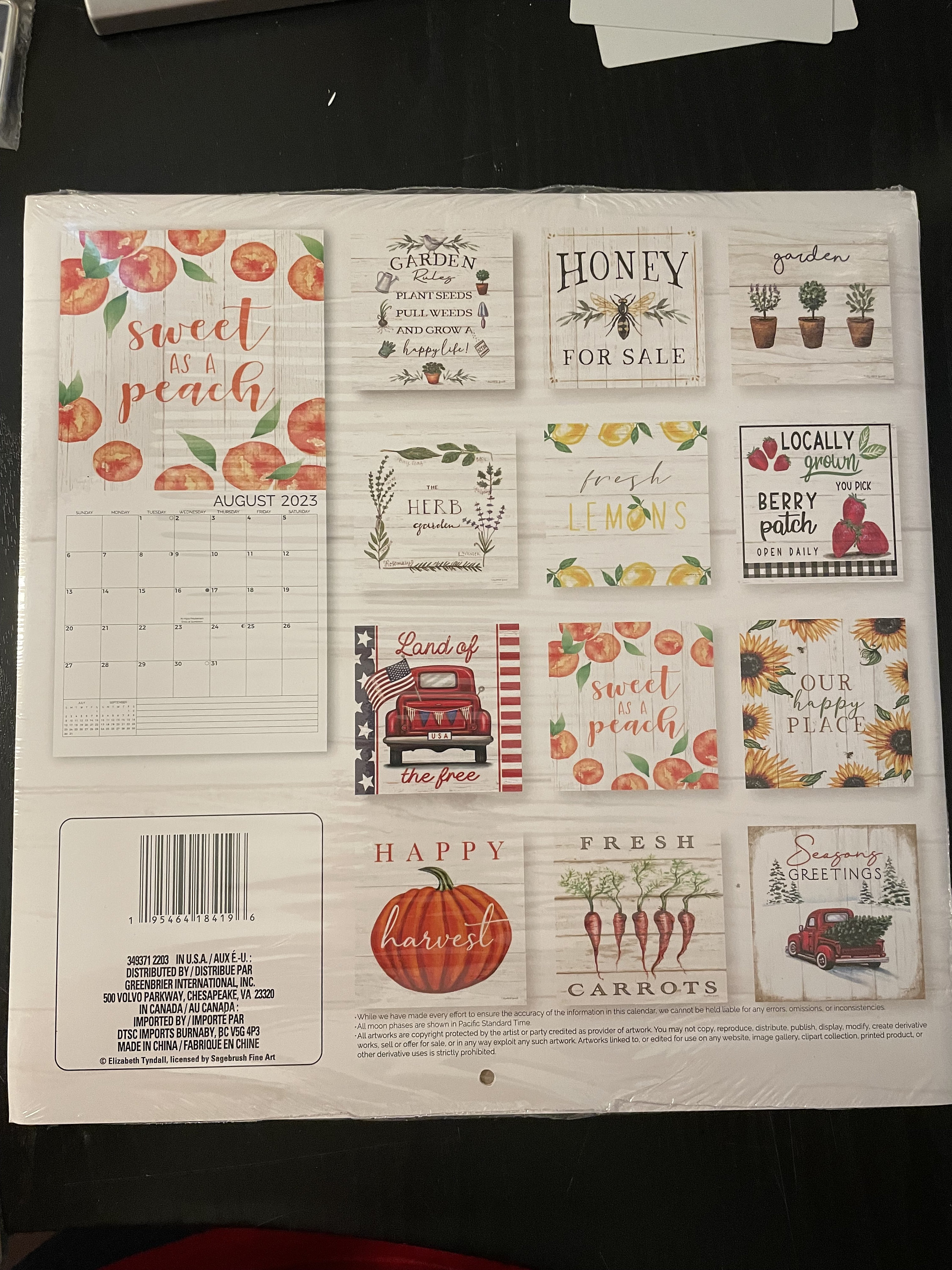 Dollar Tree 2023 Farmhouse Calendars Etsy Australia