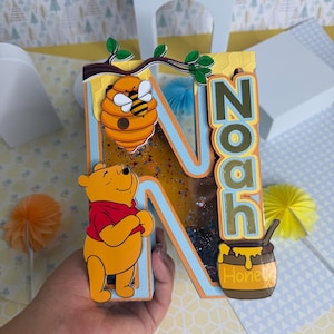 Winnie the pooh letters 3D/ Winnie the pooh party decoration/ Winnie the pooh birthday/ Winnie the pooh and friends/ Winnie custom