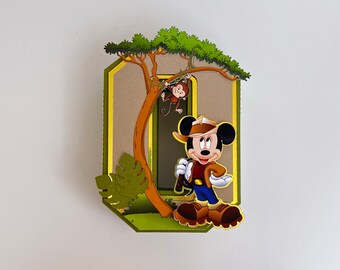 Mickey Safari 3D Letter: Birthday Party Decoration