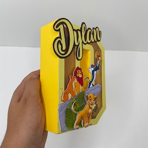 Lion King 3D Letter/ Lion King Birthday Party Decoration