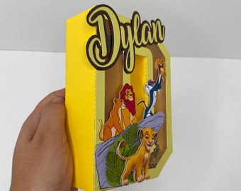 König der Löwen 3D Buchstabe/ König der Löwen Geburtstag Party Dekoration