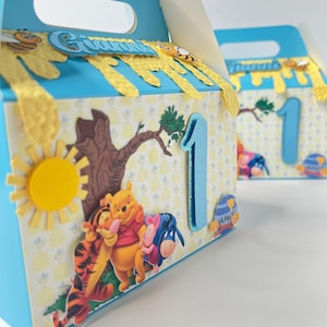 Caixa de lembrancinhas do Ursinho Pooh/Caixa de lembrancinhas para festa do Ursinho Pooh/Decoração para festa do Ursinho Pooh/Decoração para festa de aniversário do Ursinho Pooh