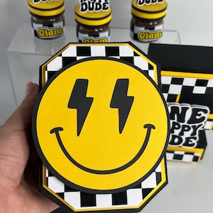 3D-letters Happy dude/Verjaardagsversieringen happy dude/Een happy dude-feestdecor/ Coole verjaardagsdecoraties/Cool boy/Blij en cool