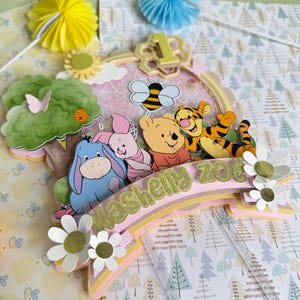 Winnie the Pooh Baby Cake Topper: Party Decoration