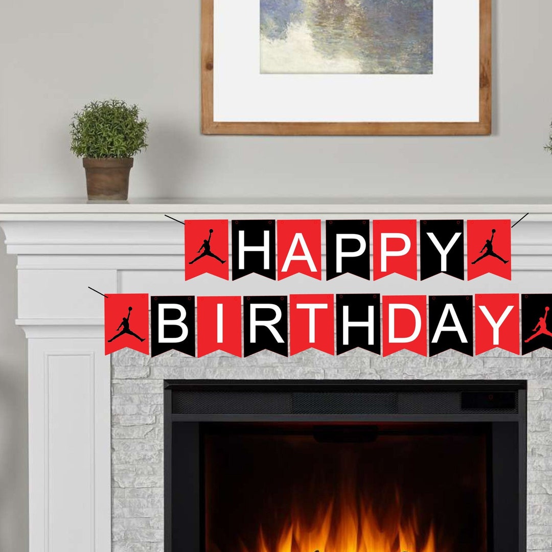 Airman Birthday Banner, Personalized Birthday Banner, Sneaker Ball ...