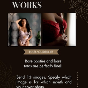 Body Confidence Wall Calendar, Selfie Calendar, Custom Image Calendar, Wall Hanging Calendar, Photo Calendar, Custom Photo image 8