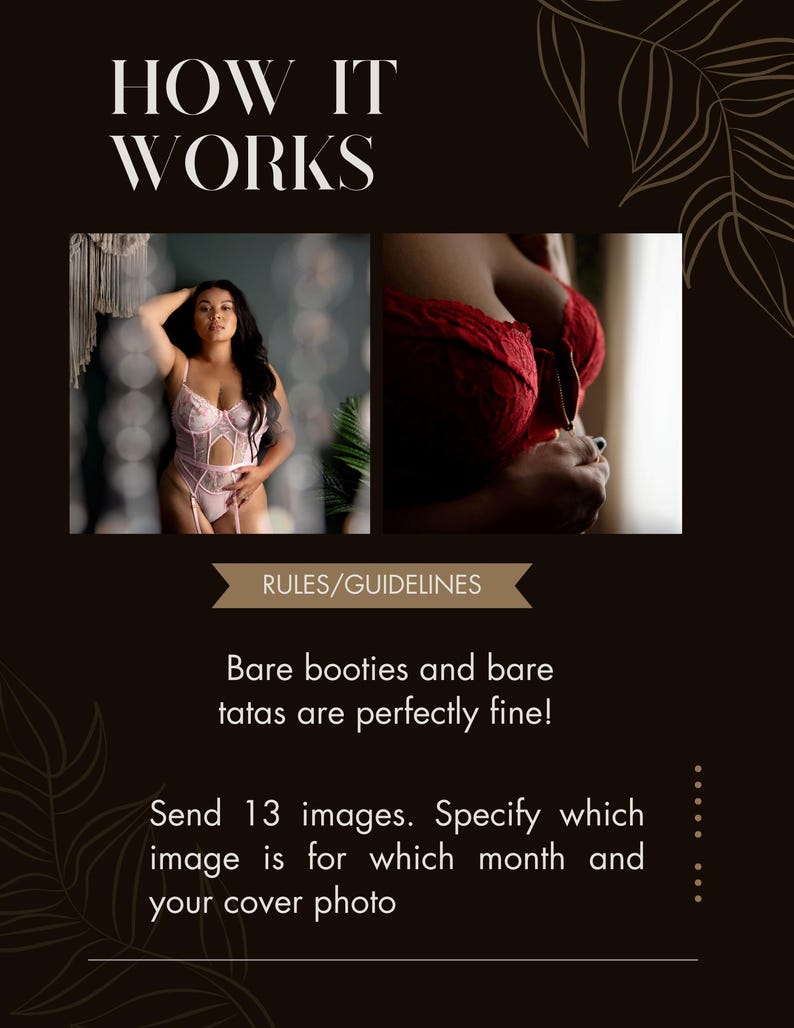 Body Confidence Wall Calendar, Selfie Calendar, Custom Image Calendar, Wall Hanging Calendar, Photo Calendar, Custom Photo image 8