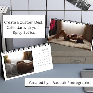 2025 Selfie Calendar, Boudoir Calendar, Custom Photo Calendar, Naughty Gift, Custom Image Calendar, Christmas Gift, Boudoir Gift