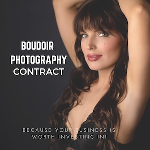 Boudoir Photography Contract, Couples Boudoir Contract, Boudoir Contract, Boudoir Contract Template, Photography Contract,