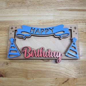 Personalized Birthday Money Holder | Cash Gift Holder