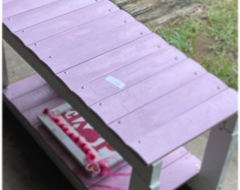 Refinished Pallet Wood Storage Bench