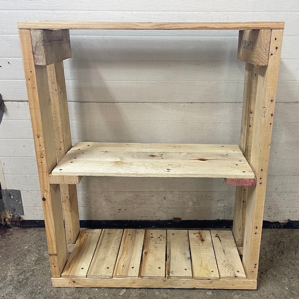 Reclaimed Wood Pallet Multipurpose Shelving Unit