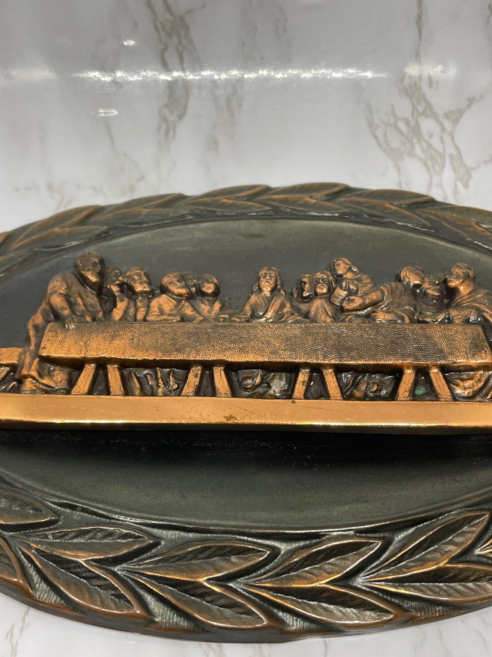 Vintage Copper Last Supper Wall Hanging Etsy
