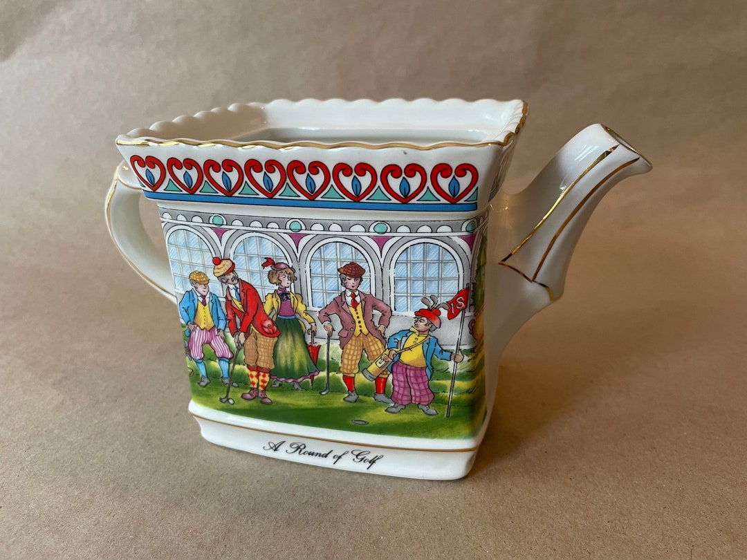 Vintage Sadler Round of Golf Rectangular Teapot WITHOUT Lid Made in ...