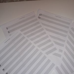 Staff Music Sheets