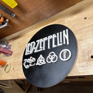 Led Zeppelin Holzlogo