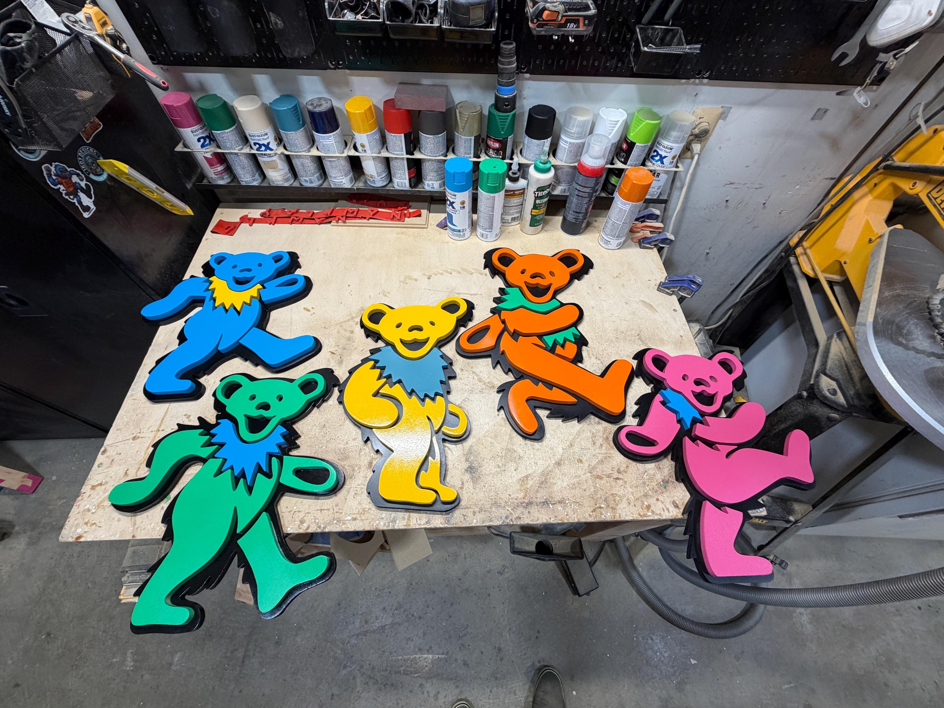 Dancing Bear Grateful Dead Art - Etsy