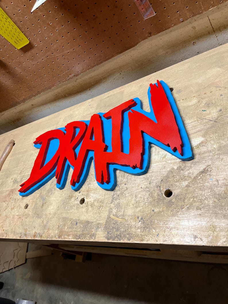 Drain Lettering DRAIN Band Logo - Etsy
