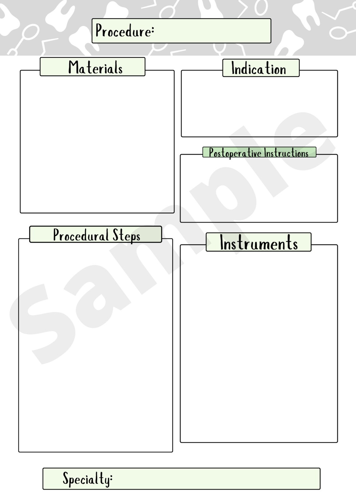 Procedure Notepad - Etsy