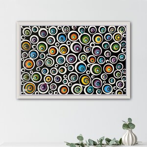 Original Blob Artwork on streched canvas, Colorful Blob Painting, Pop Art, Contemporary Art, Modern Wall Hanging, Textured acrylic on canvas