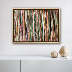 Original Abstract Acrylic Painting: Colorful Modern Wall Art (19x27 in)
