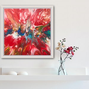 Original Acrylic Painting on Canvas | Modern Art | Home Decor | Contemporary Art | Wall Art | Fluid Painting