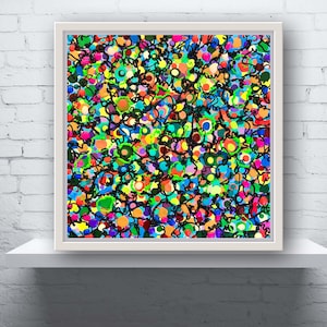 Original Acrylic Painting on streched Canvas, Blob Painting, Contemporary Art, Wall Hangings, Colorful Nursery Wall Art, Pop Art, Blob Art