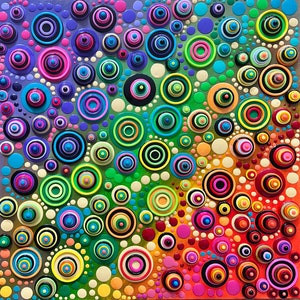 Original 3d Painting on streched Canvas, Multicolor Abstract Artwork, Unique 3d Art, Pop Art, Nursery Wall Art, Mixed Media on canvas