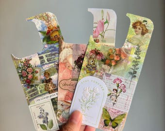 Insertos para fundas de iPhone hechos a mano / Diseños de collage vintage / iPhone 15 - 17
