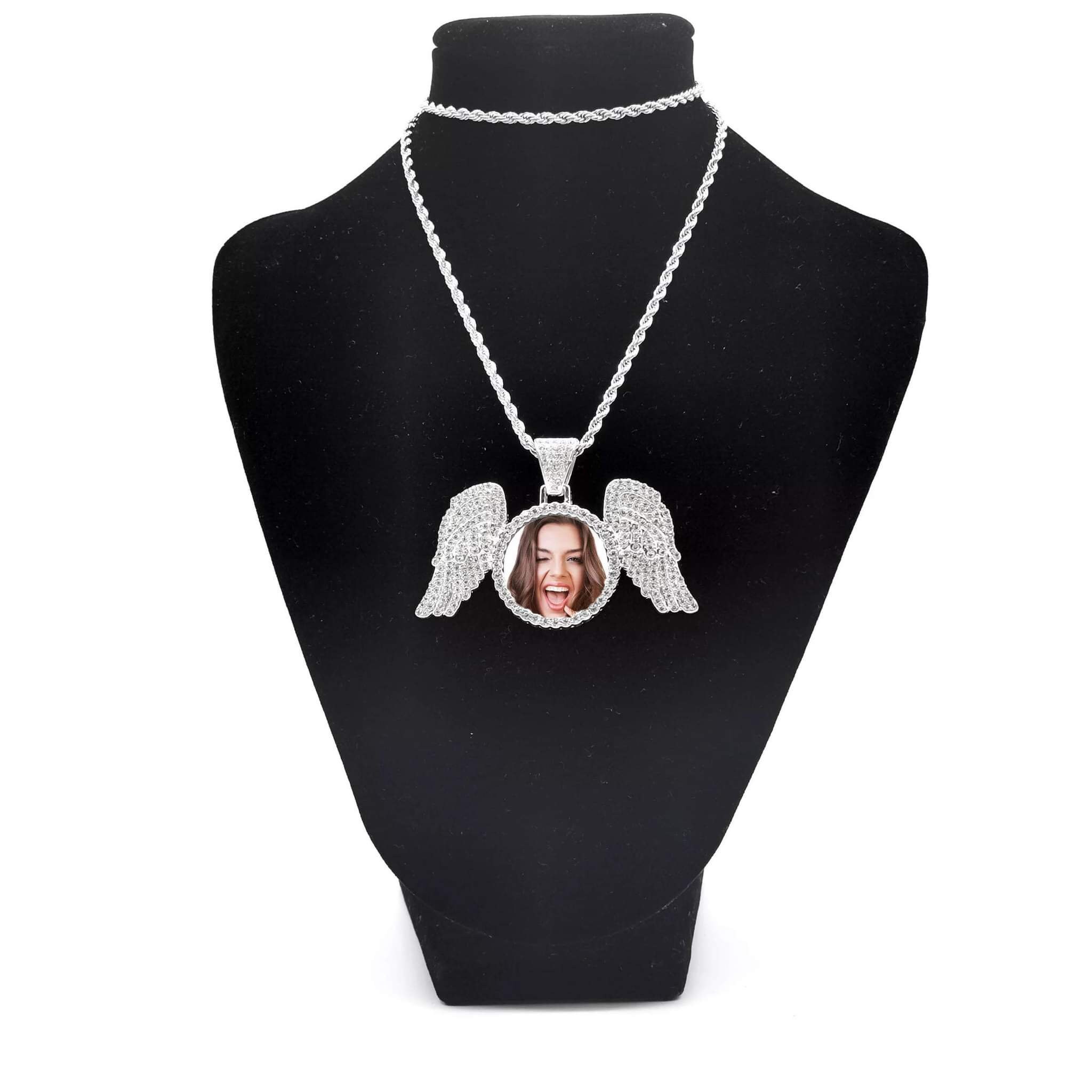 DazzleArt Angel Wing Christmas Necklace Blanks: Sublimation