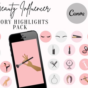 Beauty Instagram Highlight Icons - 20+ Illustration Icons - Instagram Highlight Covers - IG Story Covers