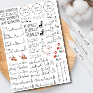 Merry Christmas candle tattoos various motifs water slide film decorate candles