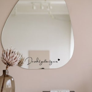 Stickers for mirrors Sticker &quot;You look great&quot; Sayings Sticker door