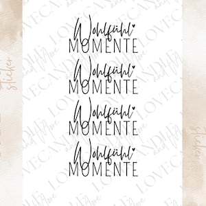 Autocollants à frotter | Autocollants A6 sans bordure, par exemple pour Raysin / Keraflott | Moments de bien-être