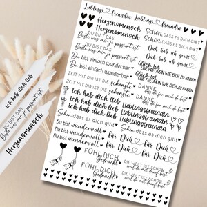 Freundschaft Kerzentattoos verschiedene Motive DIN A4 Kerzensticker Wasserschiebefolie