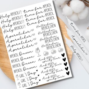 Holy Aperoli candle tattoos various motifs DIN A4 candle stickers water slide film