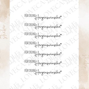 Rub-On Sticker I A6 borderless Rub Ons e.g. for Raysin / Keraflott I for your heart&#39;s desires
