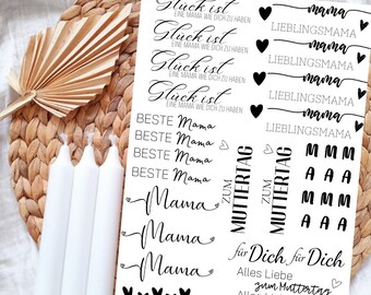 Candle tattoos various motifs | Water slide film | Decorating candles | Mom | Mother&#39;s Day