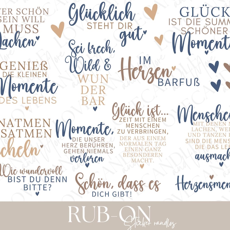 Rub on Sayings Stickers - Etsy